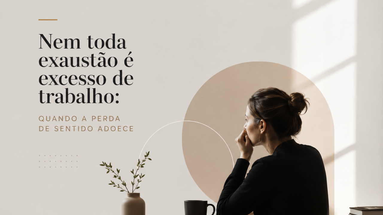 Read more about the article Nem toda exaustão é excesso de trabalho: quando a perda de sentido adoece
